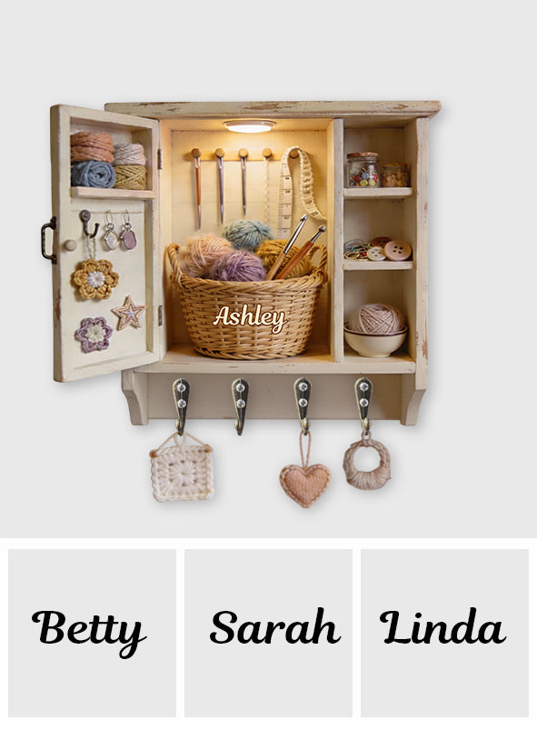 Love Crocheting - Personalized Crocheting Custom Shaped Hanging Rack