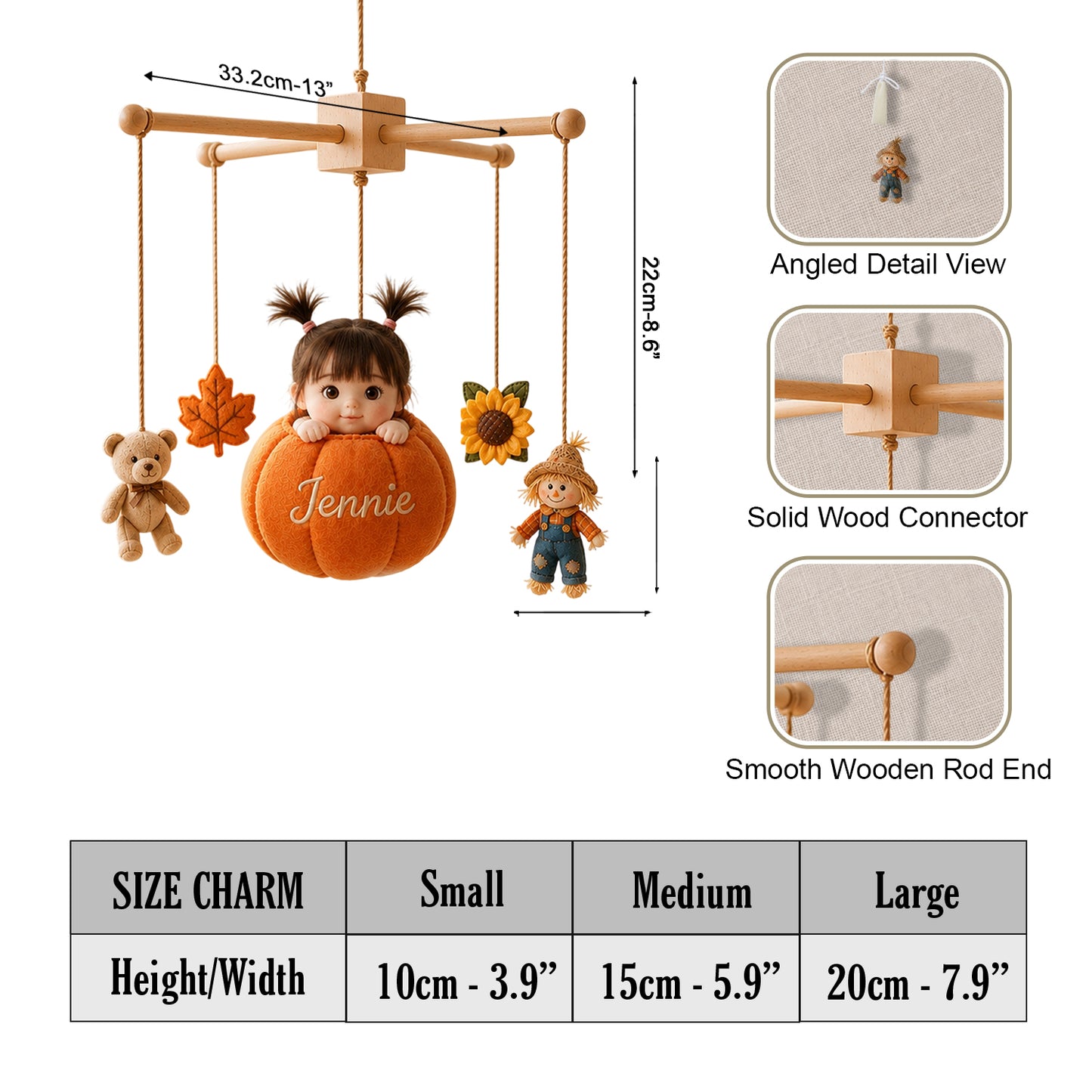 Little Pumpkin - Personalized Kid Crib Mobile
