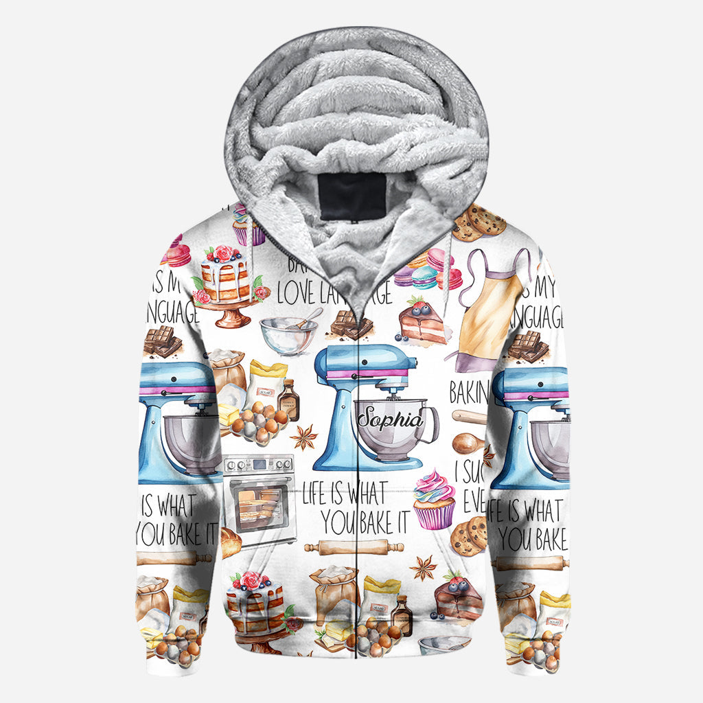 Baking Is My Love Language - Personalized Baking All Over Shirt