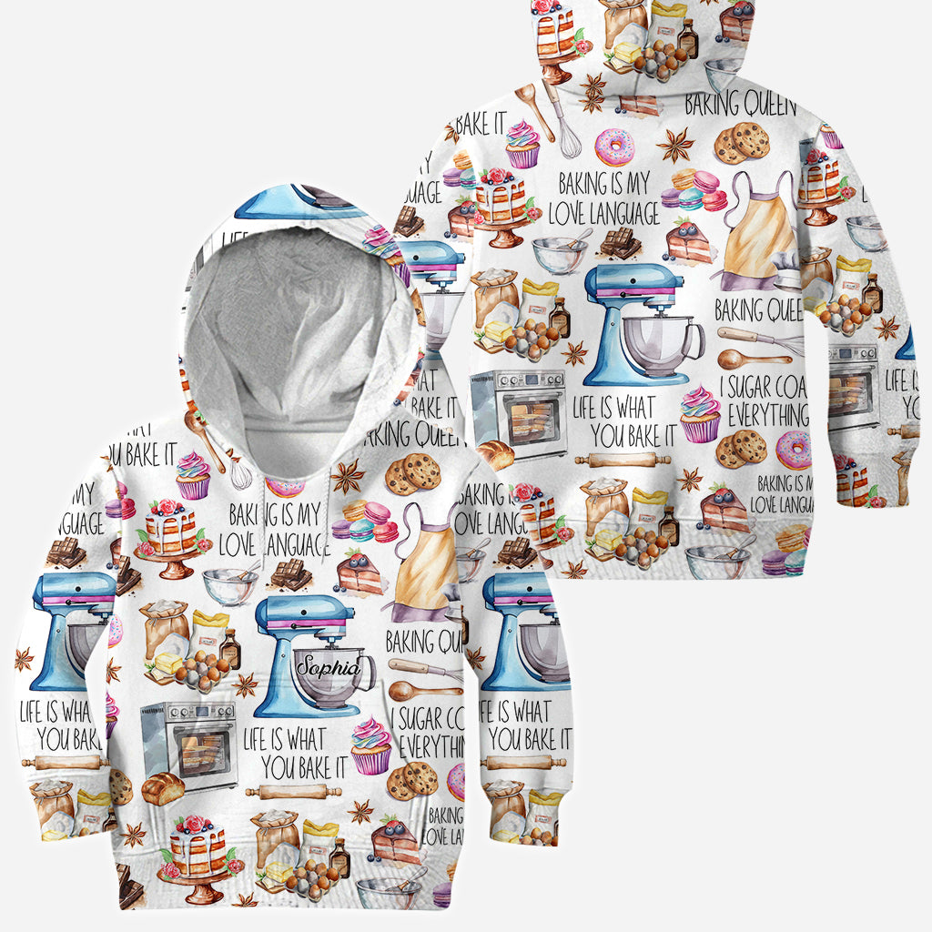 Baking Is My Love Language - Personalized Baking All Over Shirt