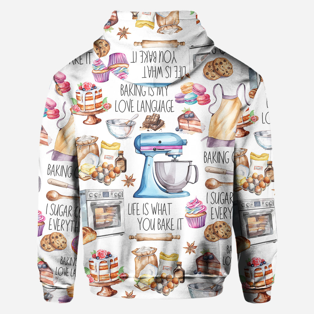Baking Is My Love Language - Personalized Baking All Over Shirt