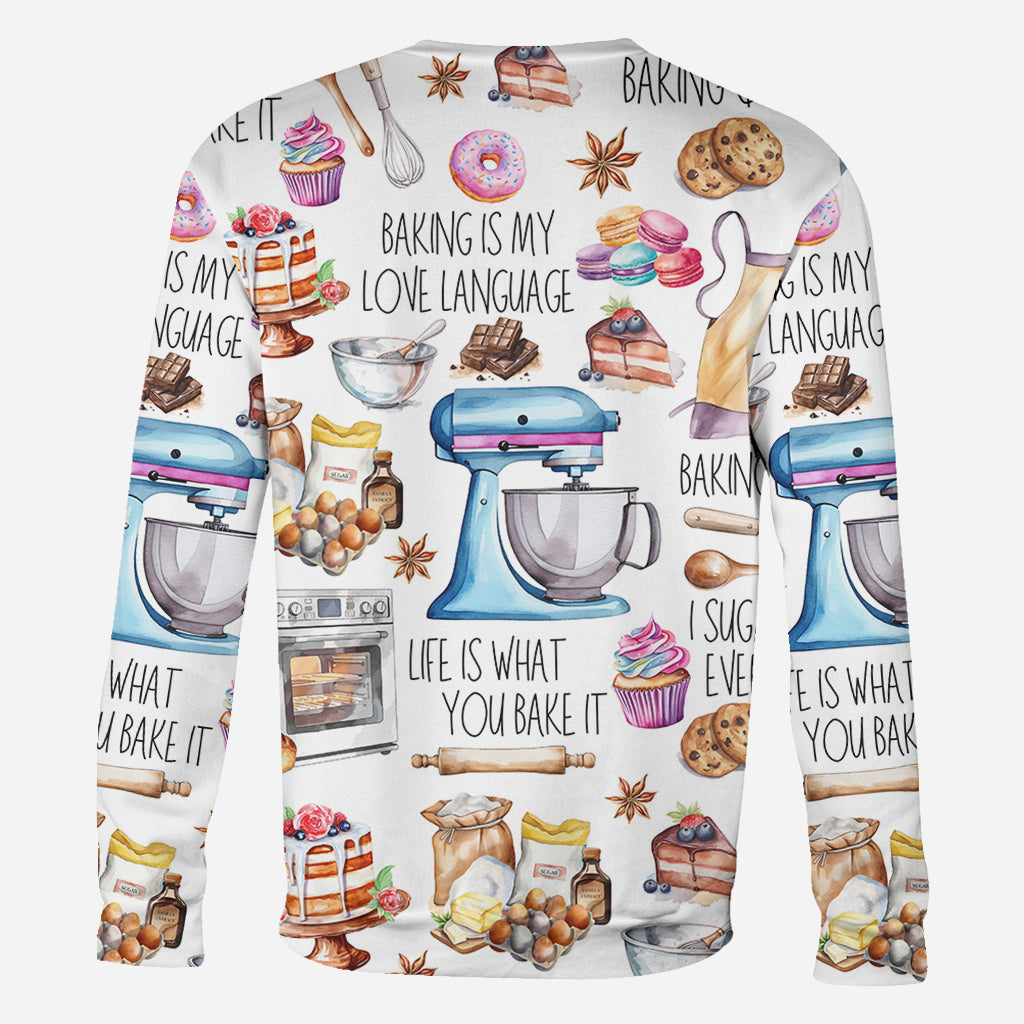 Baking Is My Love Language - Personalized Baking All Over Shirt