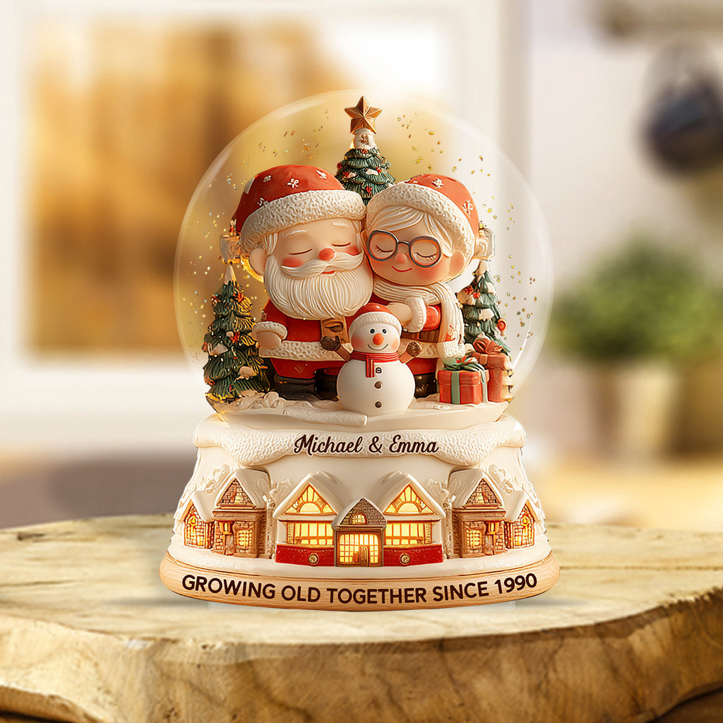 Growing Old Together - Personalized Couple Custom Shaped Acrylic Plaque