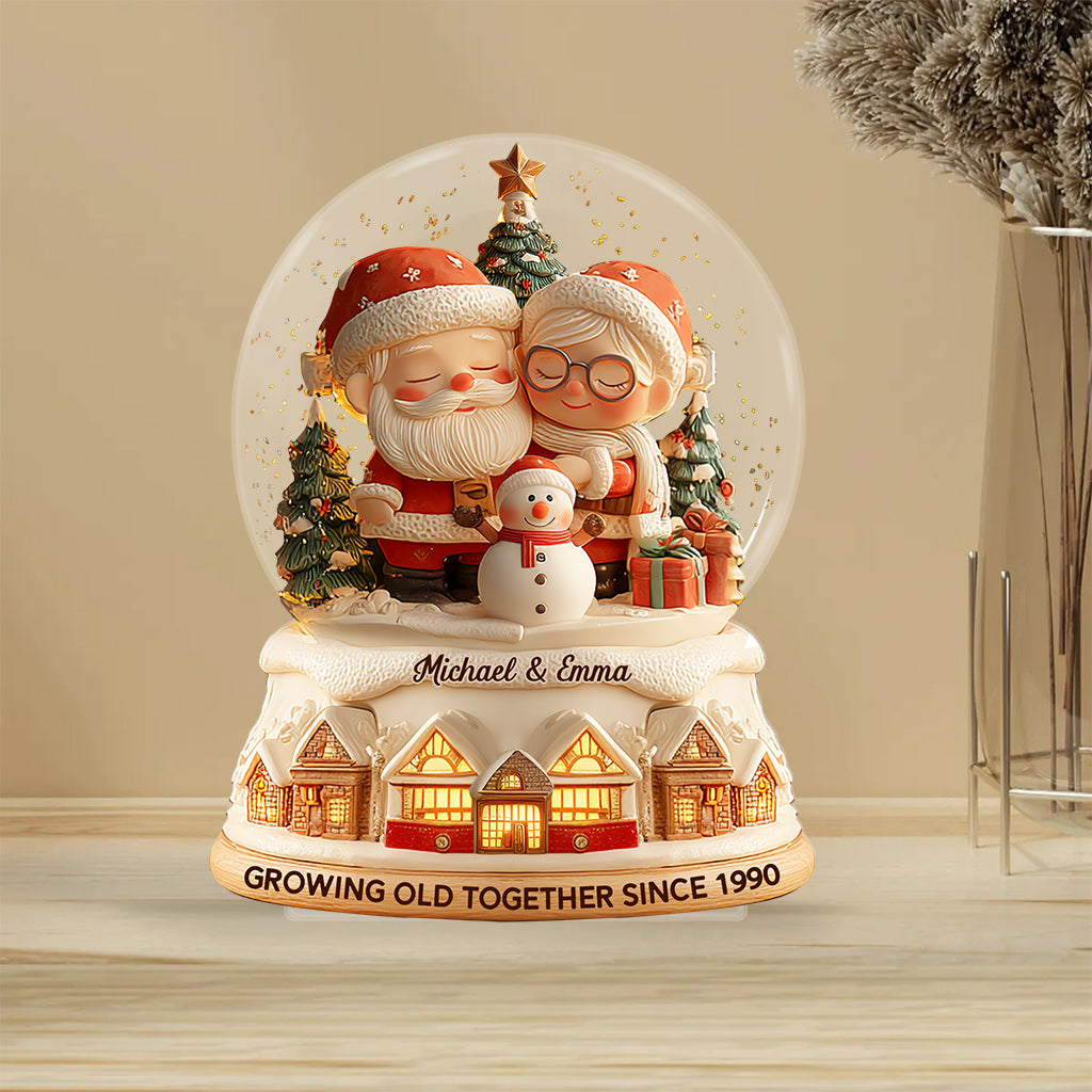Growing Old Together - Personalized Couple Custom Shaped Acrylic Plaque