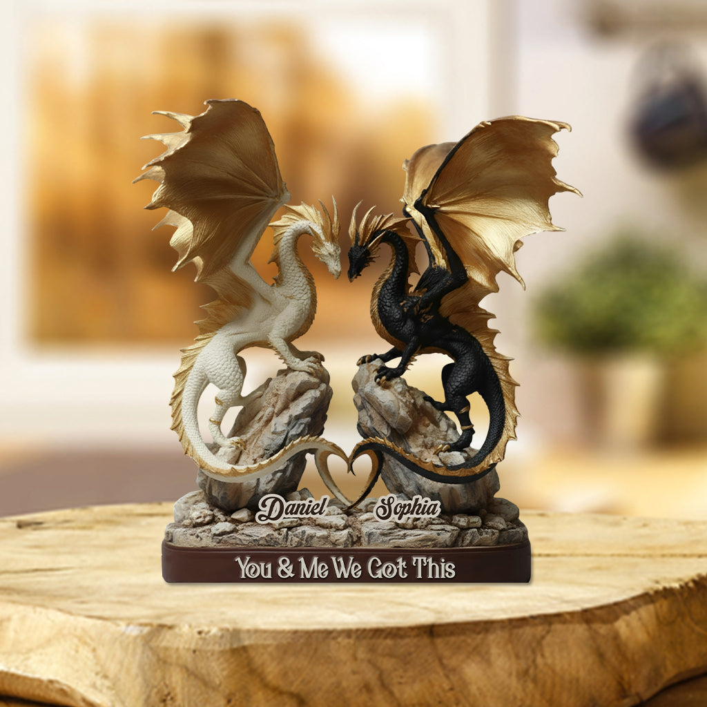 You & Me We Got This - Personalized Dragon Custom Shaped Acrylic Plaque