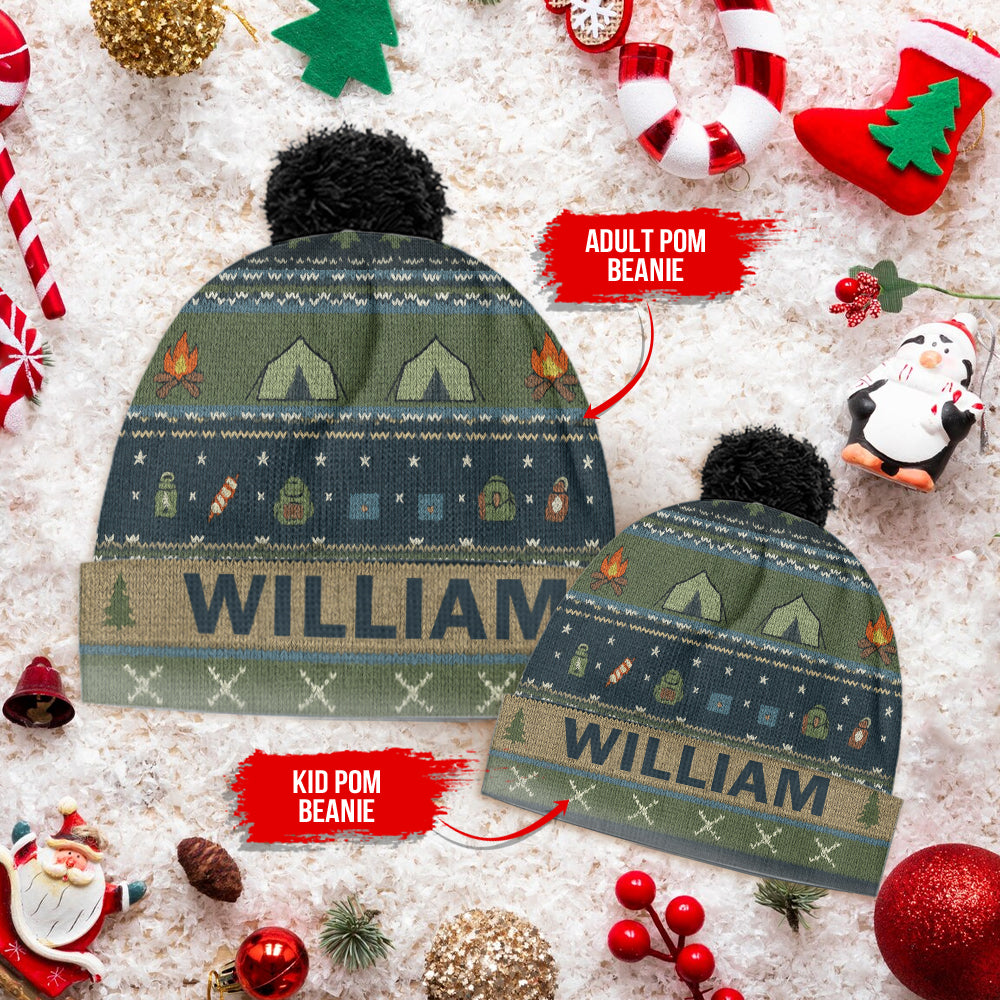 Outdoor Adventure - Personalized Camping Beanie Hat