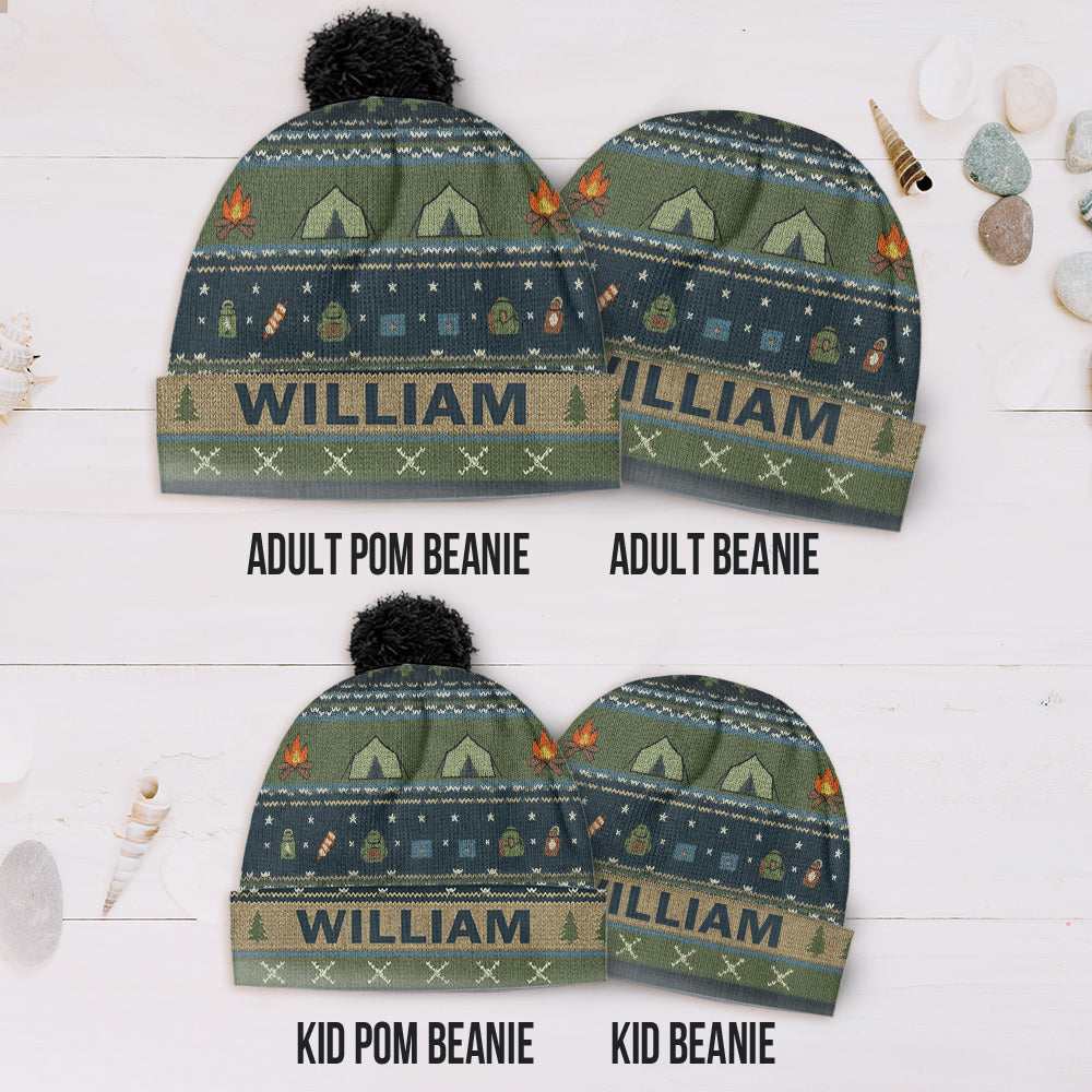 Outdoor Adventure - Personalized Camping Beanie Hat
