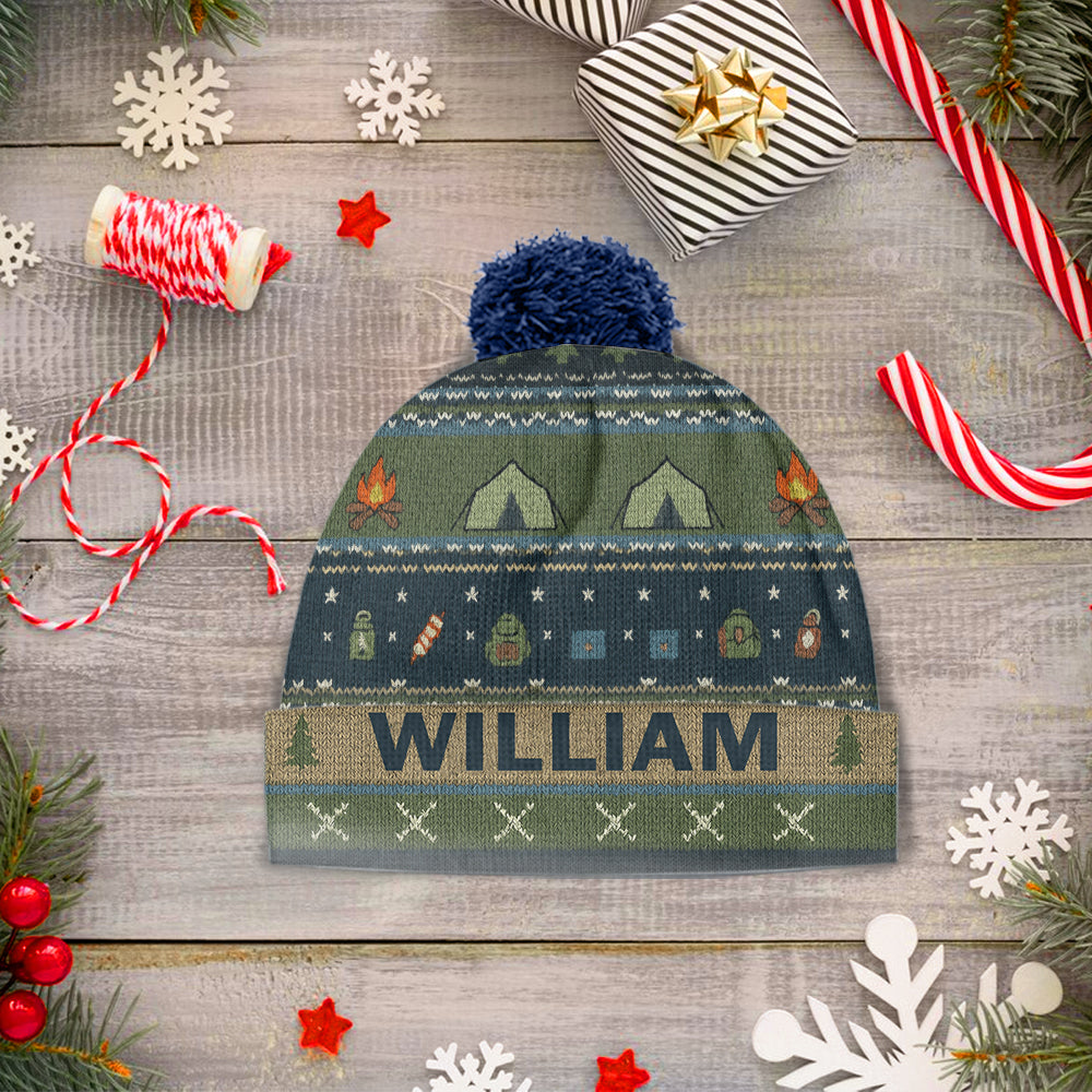 Outdoor Adventure - Personalized Camping Beanie Hat