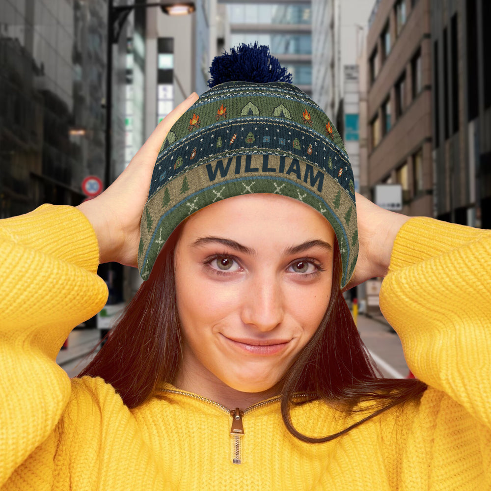Outdoor Adventure - Personalized Camping Beanie Hat