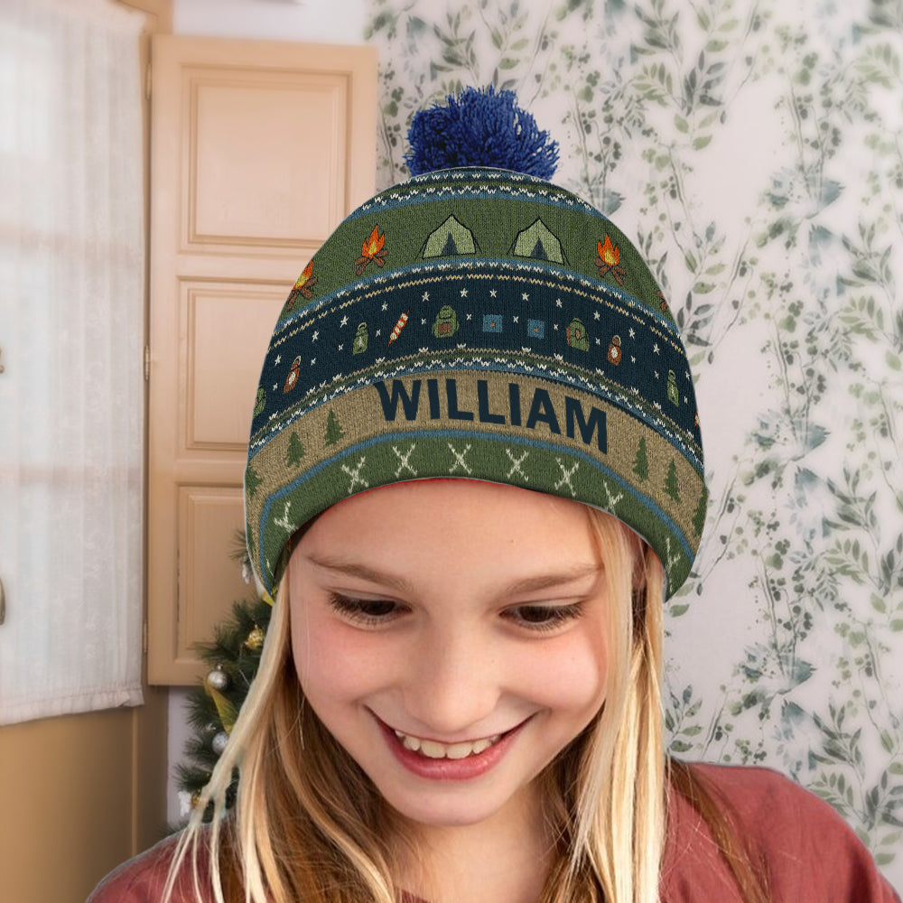 Outdoor Adventure - Personalized Camping Beanie Hat
