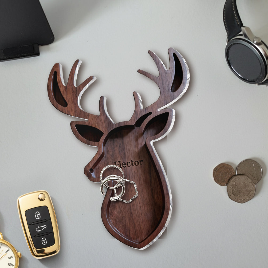 Perfect Gift For Hunting Lover - Personalized Hunting Catch-All Tray