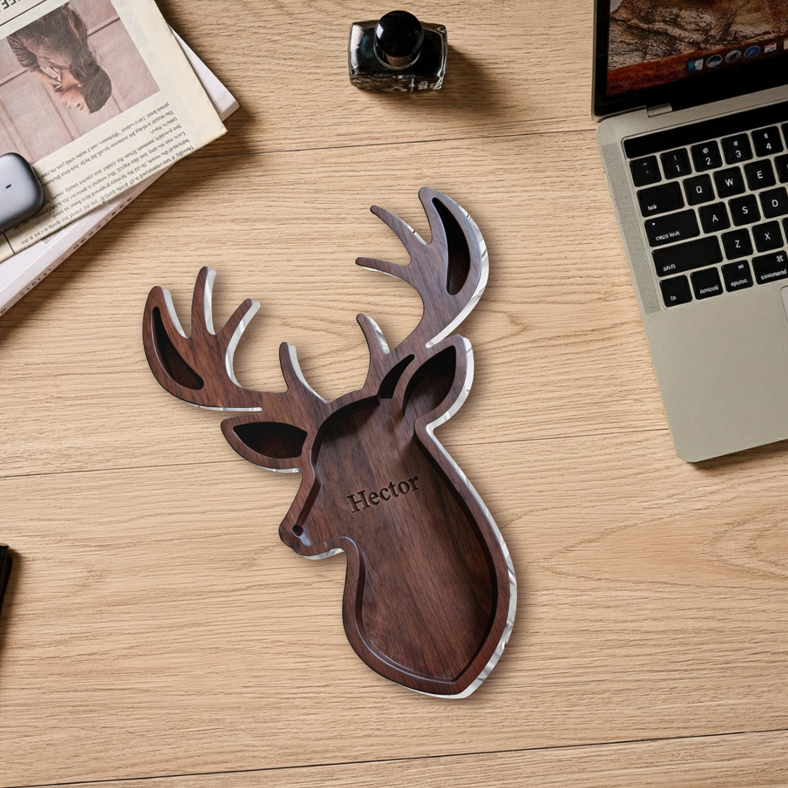 Perfect Gift For Hunting Lover - Personalized Hunting Catch-All Tray