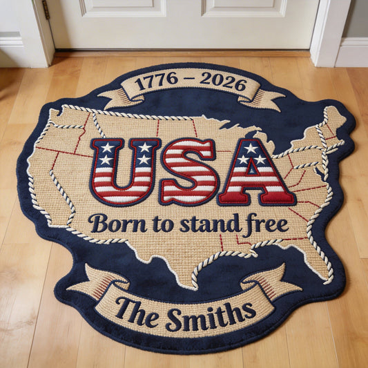 USA 250th - Personalized Patriot Non-Slip Tufted Rug