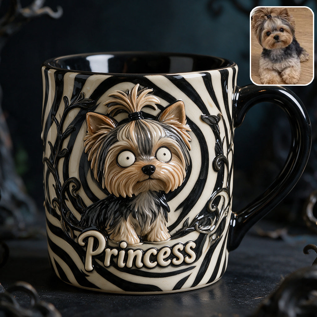 Cute Freaky Pet For Halloween - Personalized Dog 3D Printed Accent Mug
