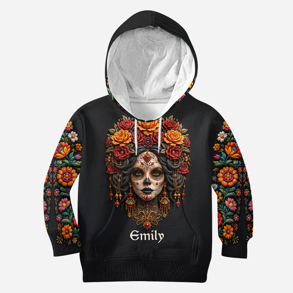 Day Of The Death - Personalized Latina Women All Over Shirt