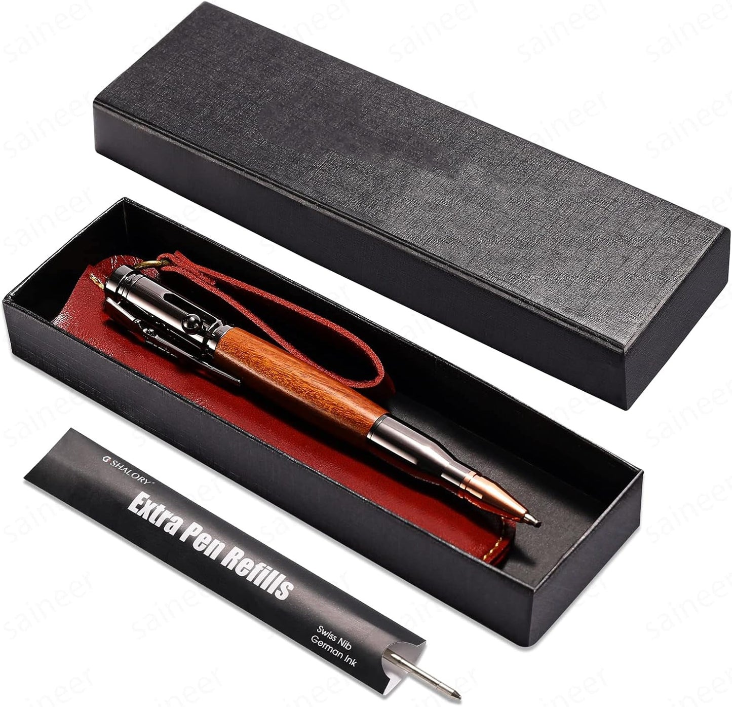 Bolt Action Pen with Compass & Extra Refill