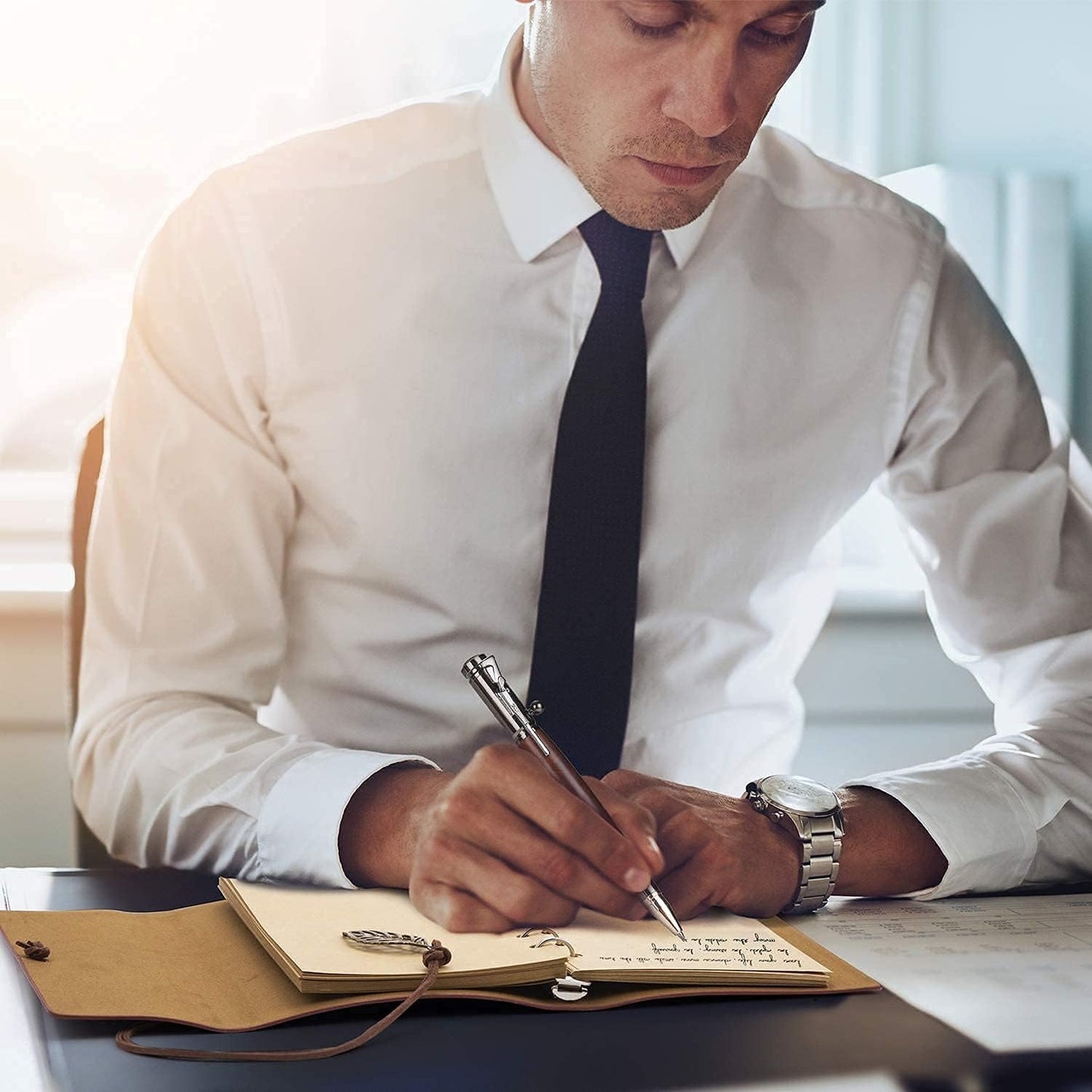 Bolt Action Pen with Compass & Extra Refill