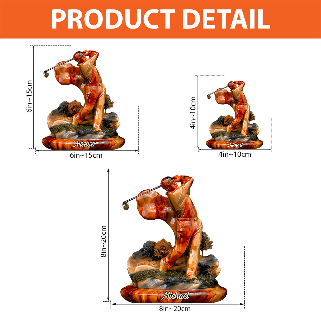 Love Golfing - Personalized Golf Custom Shaped Acrylic Plaque