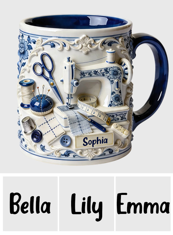 Love Sewing - Personalized Sewing Accent Mug