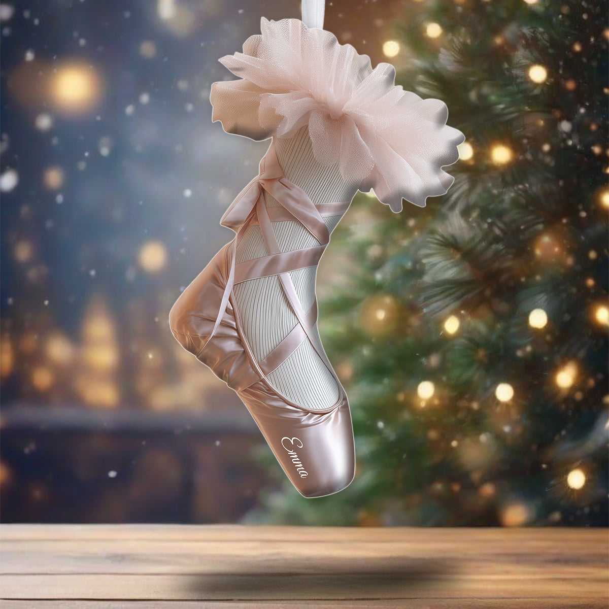 Perfect Gift For Ballet Lovers - Personalized Ballet Shaped Christmas Stocking