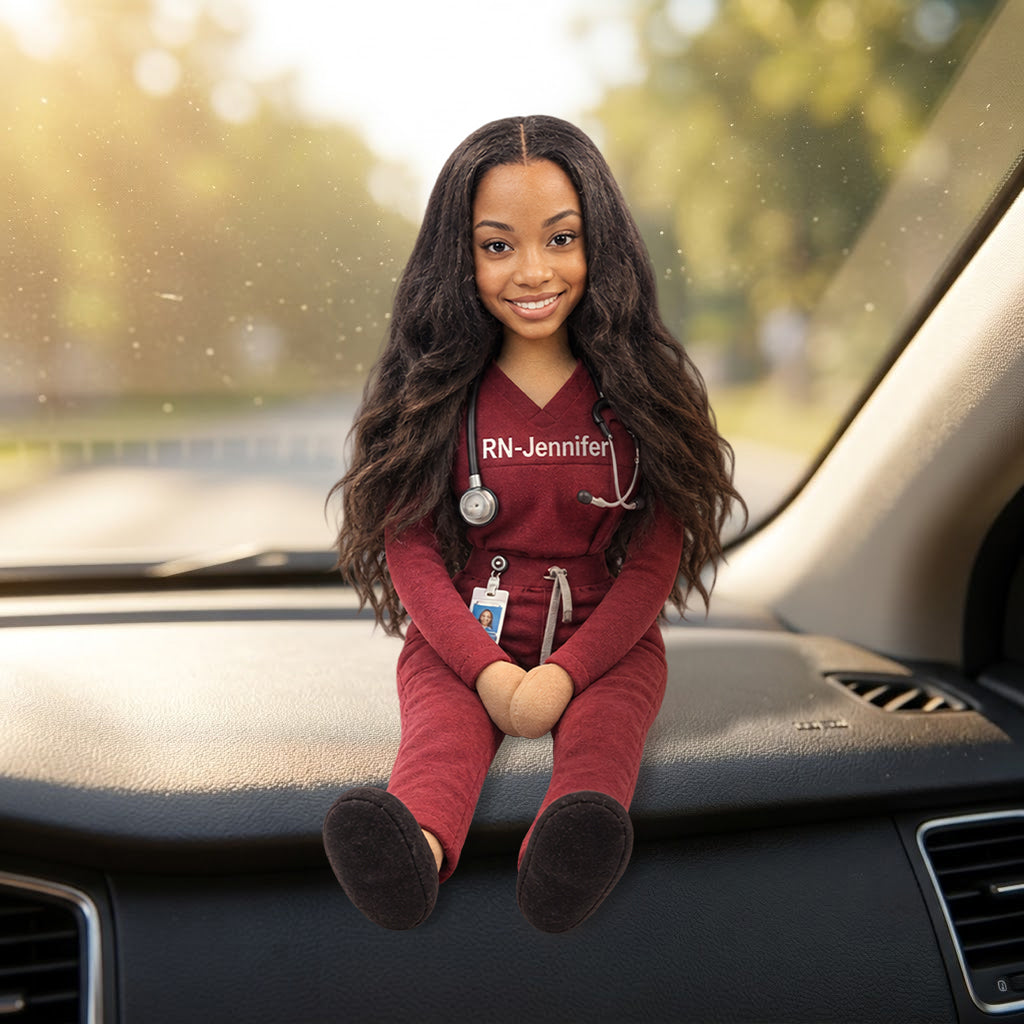 Funny Nurse Relax Toy - Personalized Nurse Posable Plush Doll