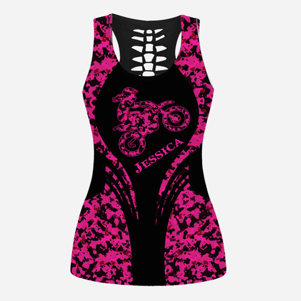 Dirt Girls - Personalized Dirt Bike Hollow Tank Top and Leggings