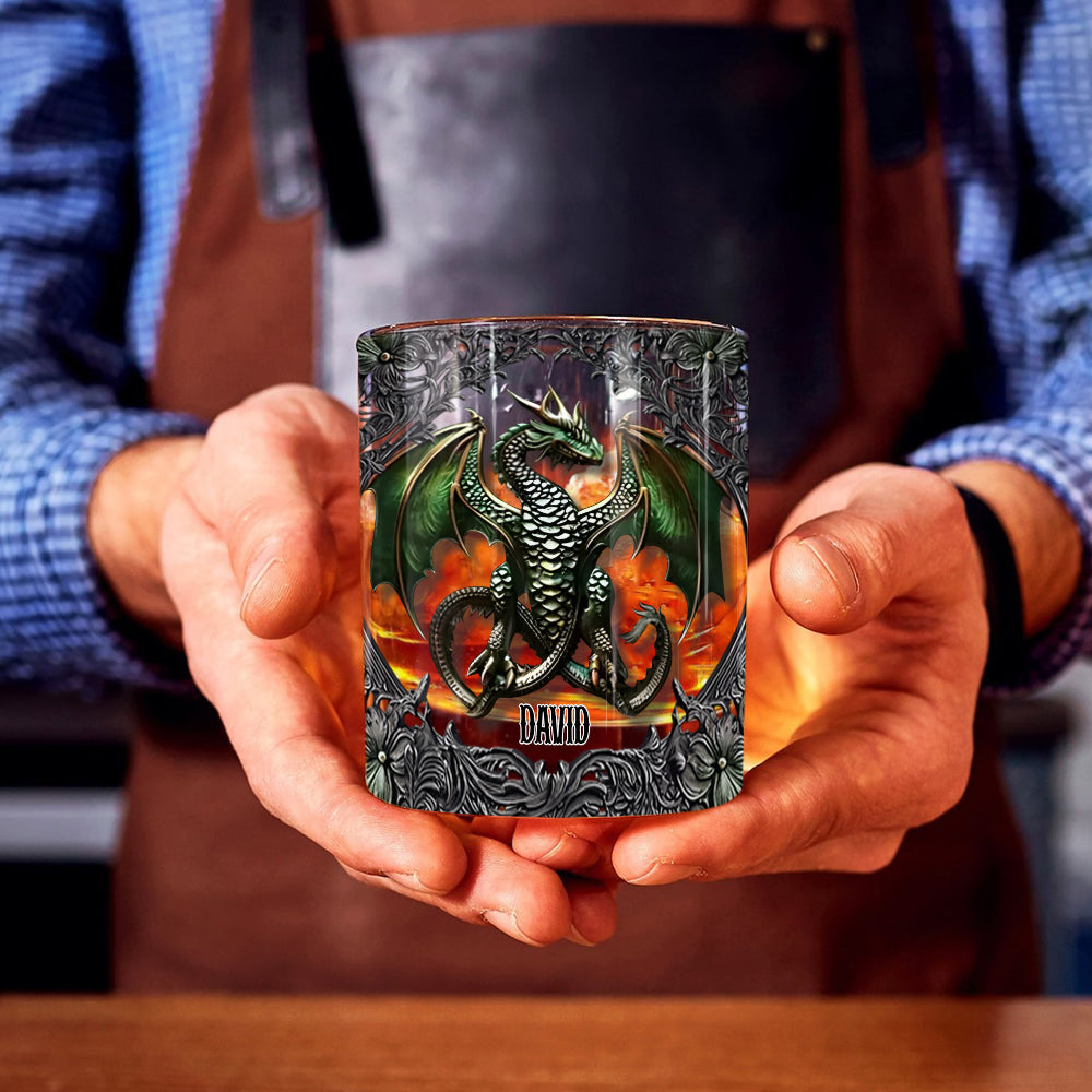 Biker Whiskey - Personalized Dragon Whiskey Glass