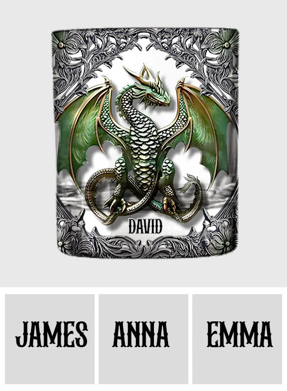 Biker Whiskey - Personalized Dragon Whiskey Glass