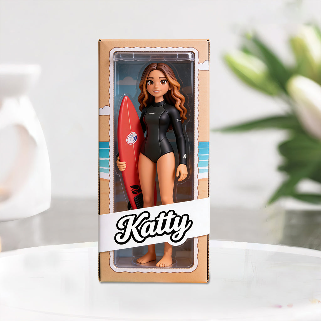 Custom Any Photo - Love Surfing - Personalized Surfing Custom Shaped Acrylic Plaque