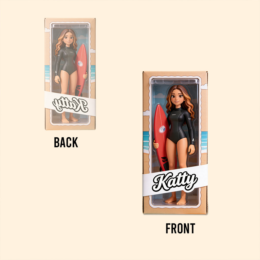 Custom Any Photo - Love Surfing - Personalized Surfing Custom Shaped Acrylic Plaque