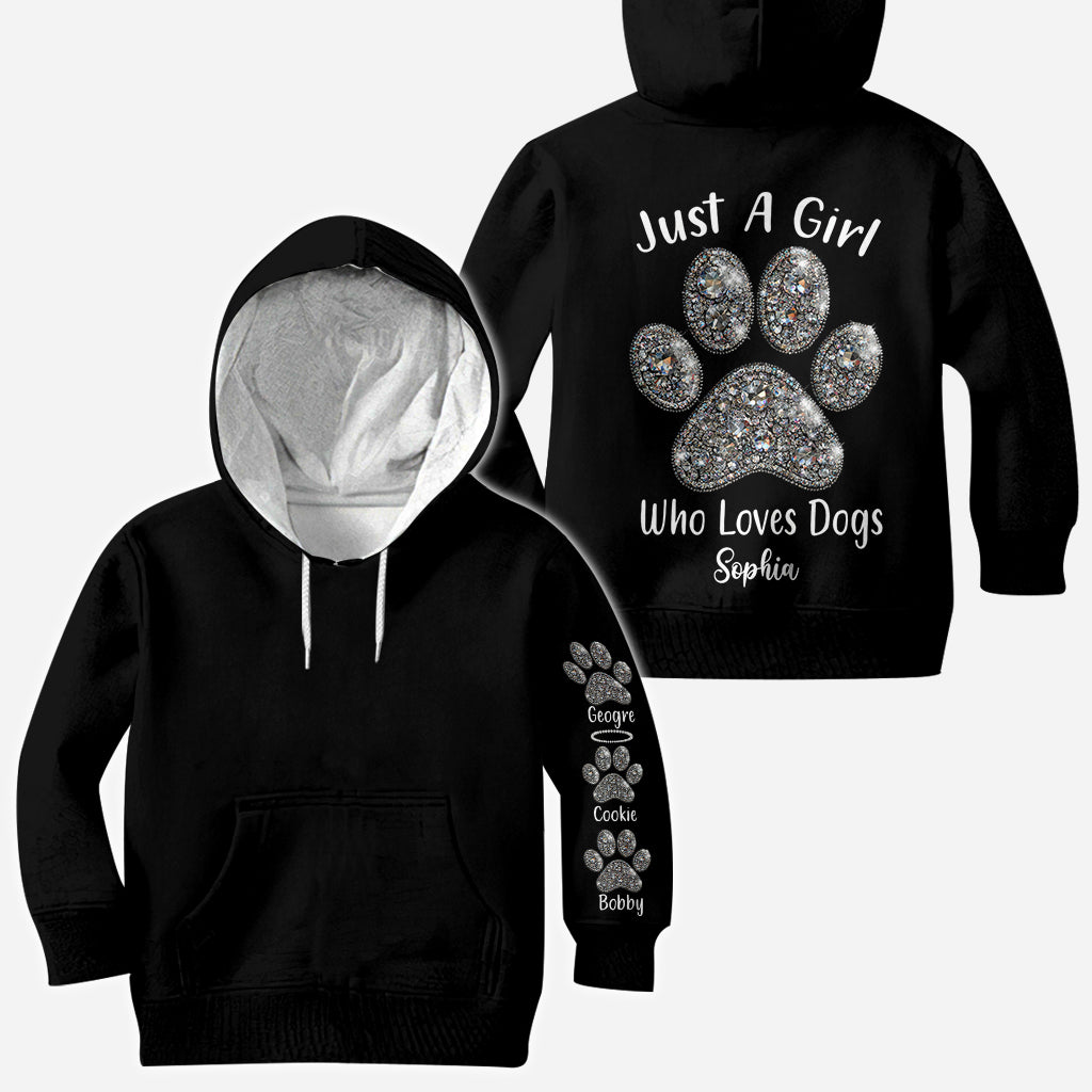 Just A Girl Who Loves Dogs - Personalized Dog All Over Shirt