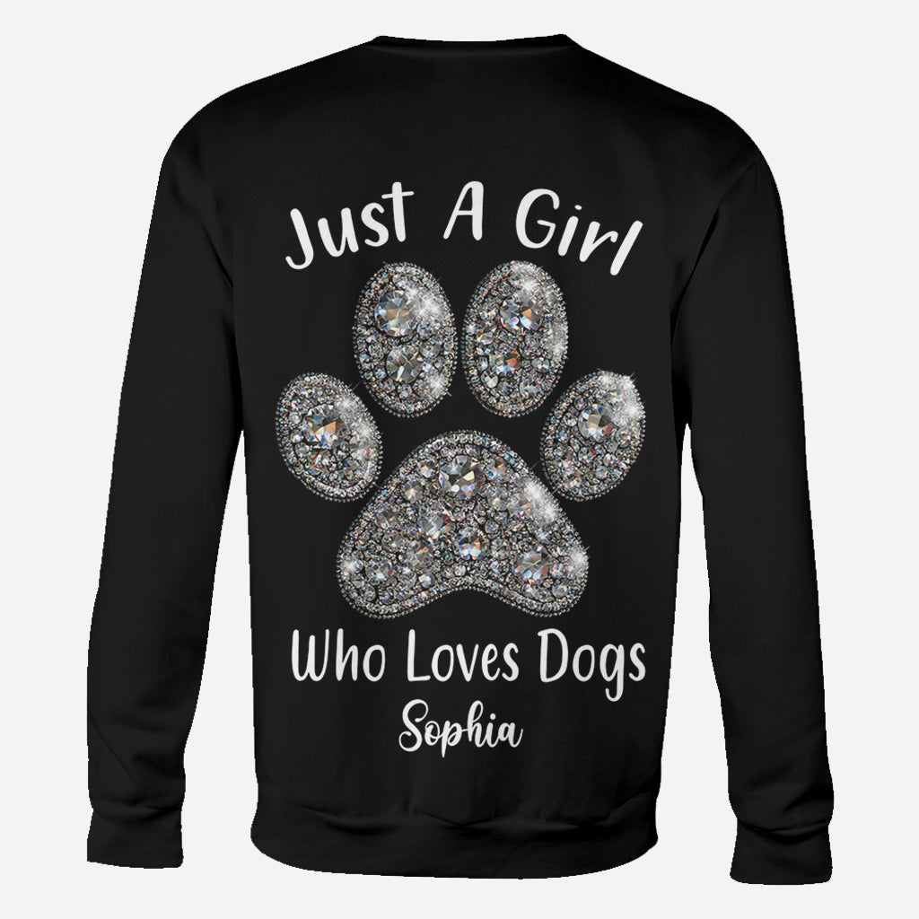 Just A Girl Who Loves Dogs - Personalized Dog All Over Shirt