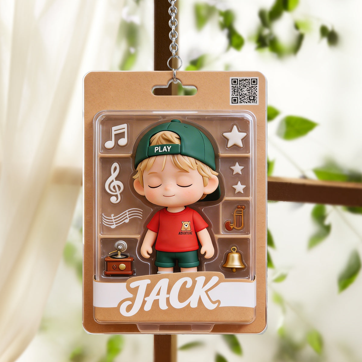 Music Gifts For Your Loved Ones - Personalized Kid Window Hanging Suncatcher Ornament
