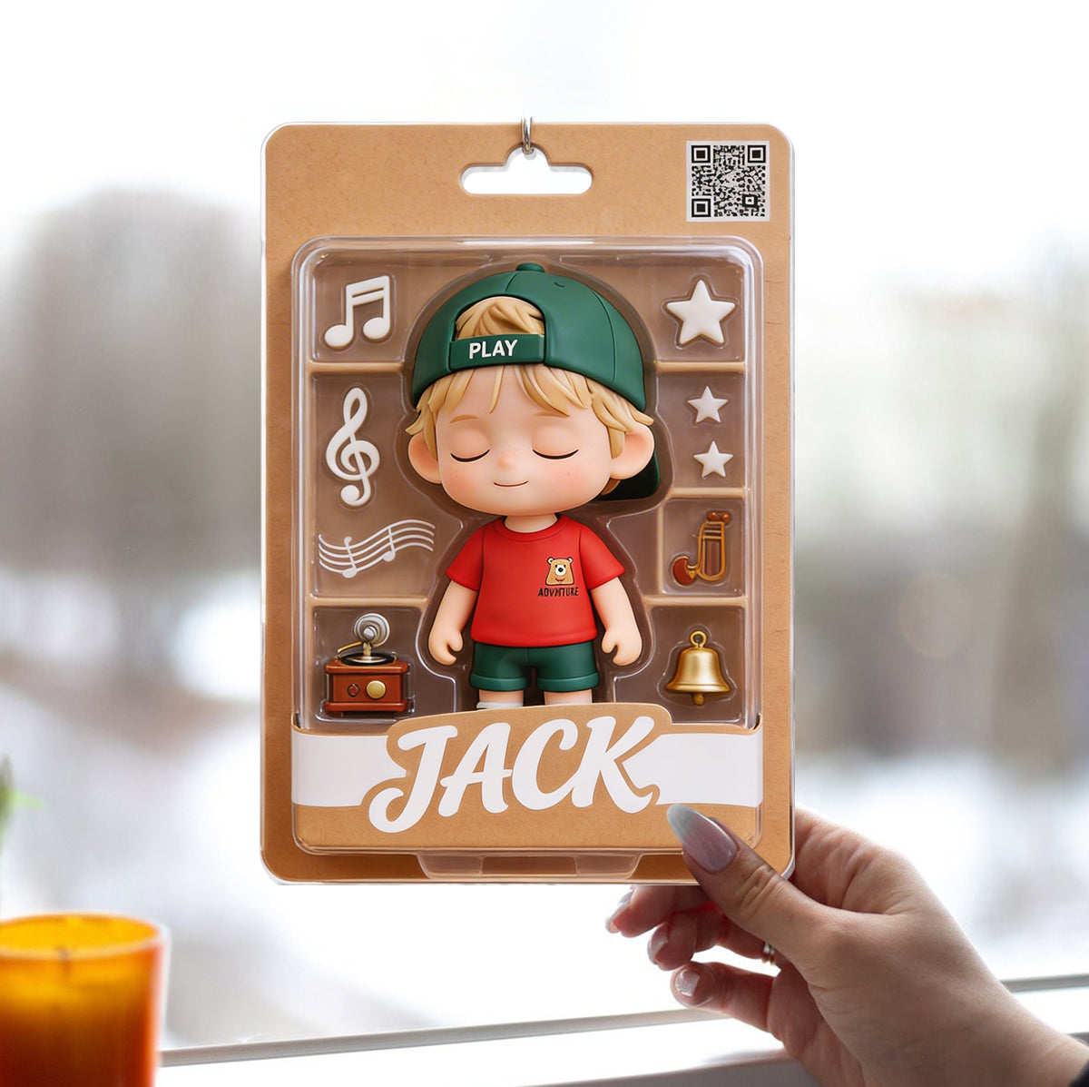 Music Gifts For Your Loved Ones - Personalized Kid Window Hanging Suncatcher Ornament