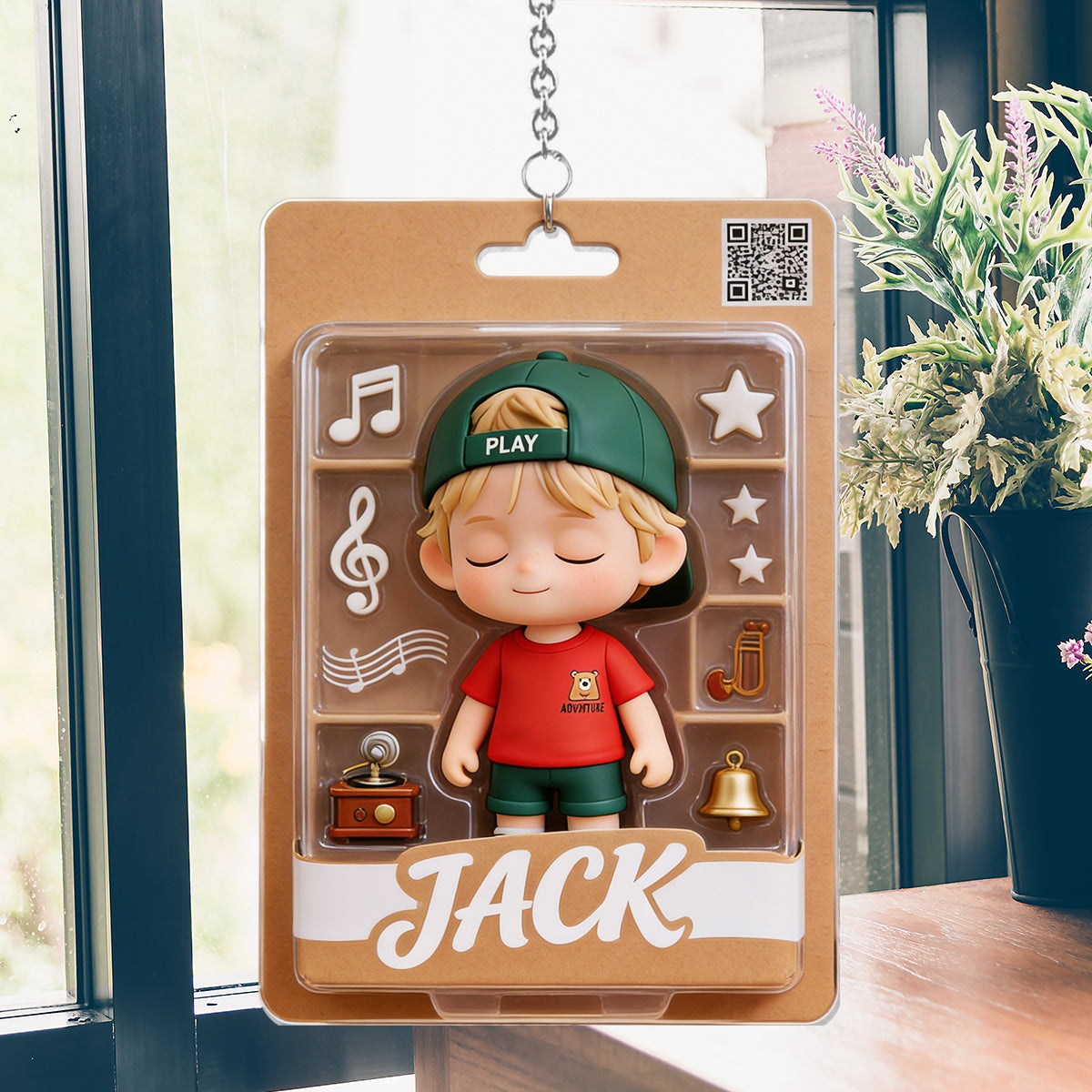 Music Gifts For Your Loved Ones - Personalized Kid Window Hanging Suncatcher Ornament