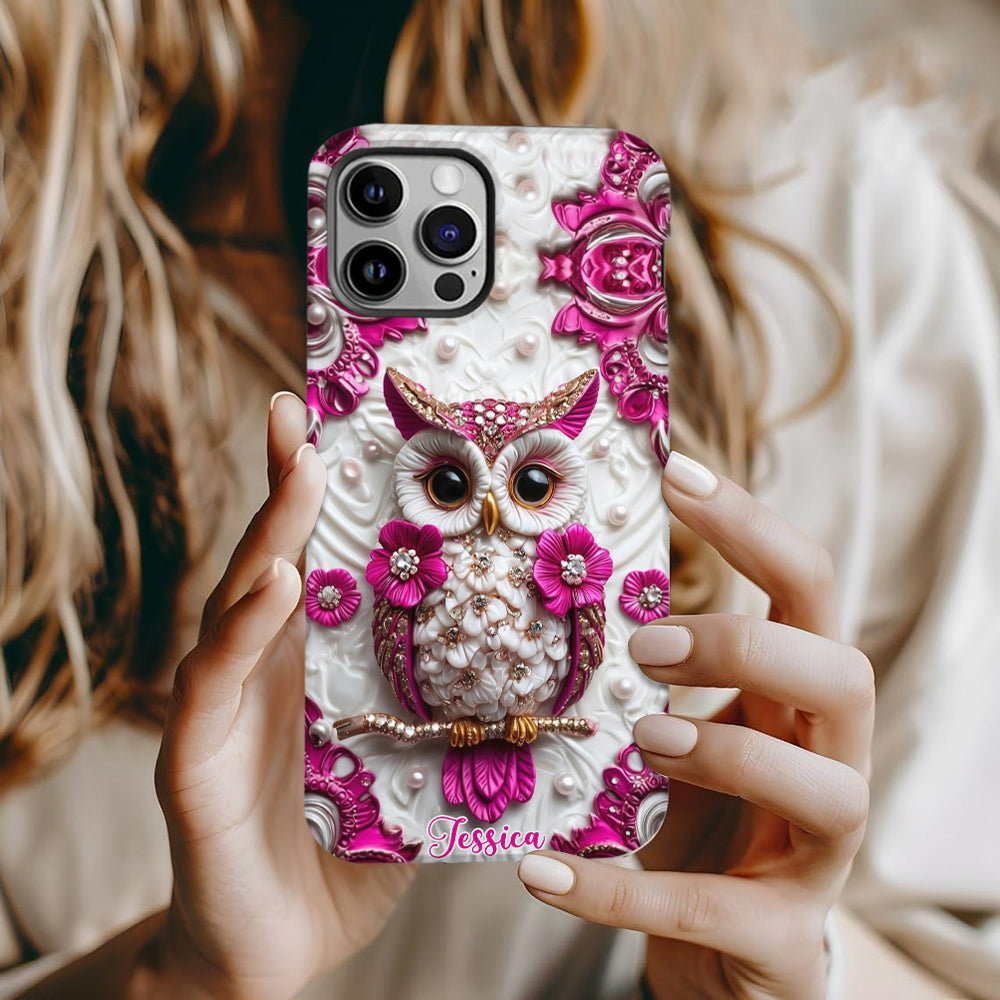 Magic Owl - Personalized Owl Full Print Phone Case