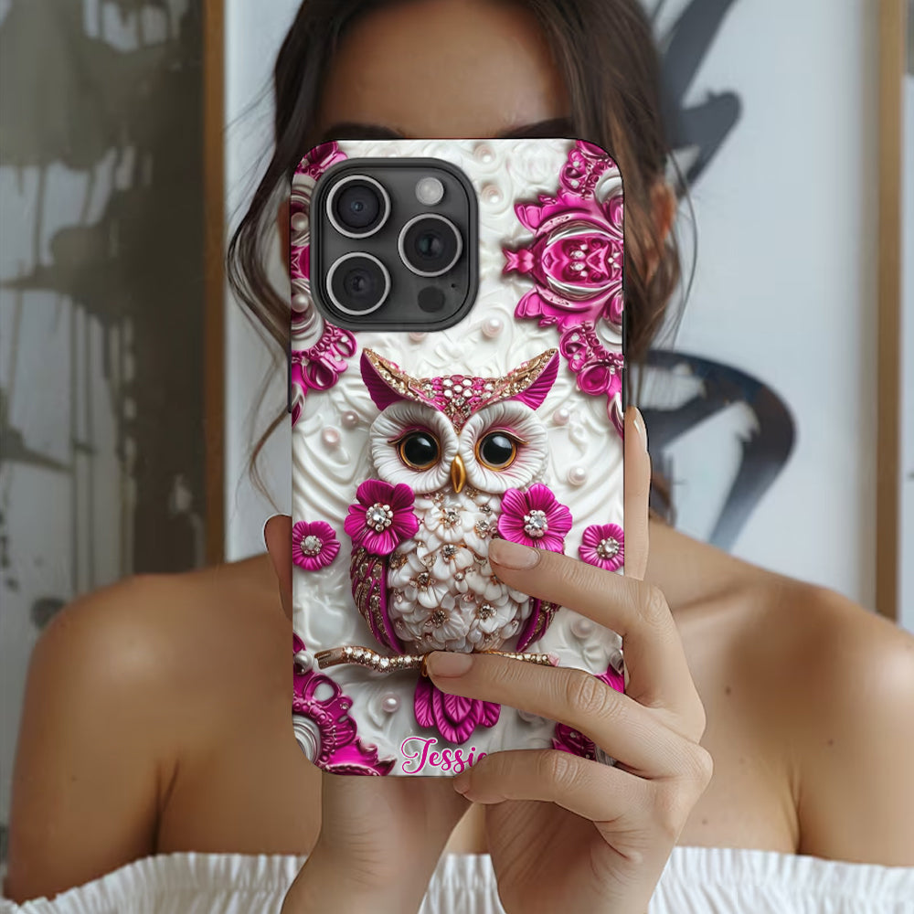 Magic Owl - Personalized Owl Full Print Phone Case