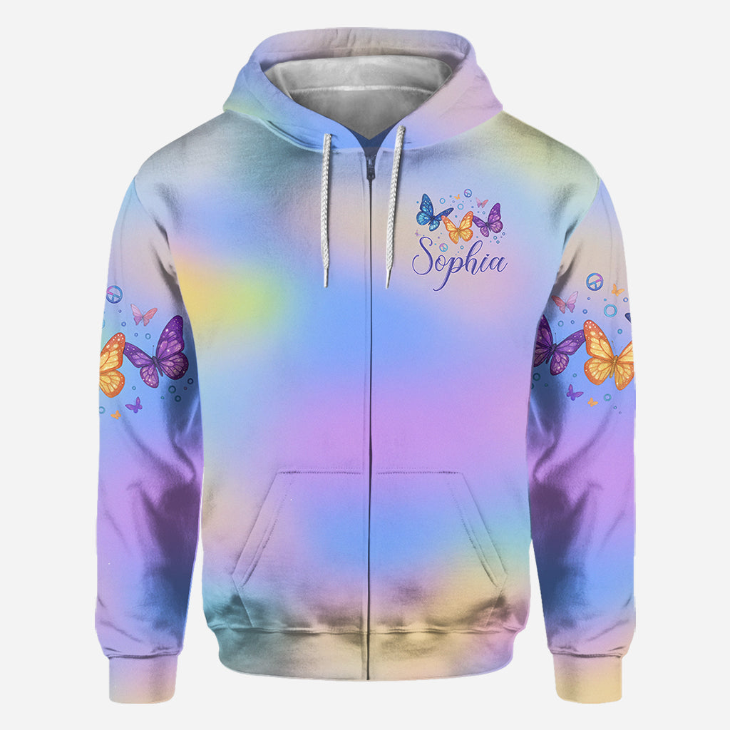 Fath Hope Love - Personalized Butterfly All Over Shirt