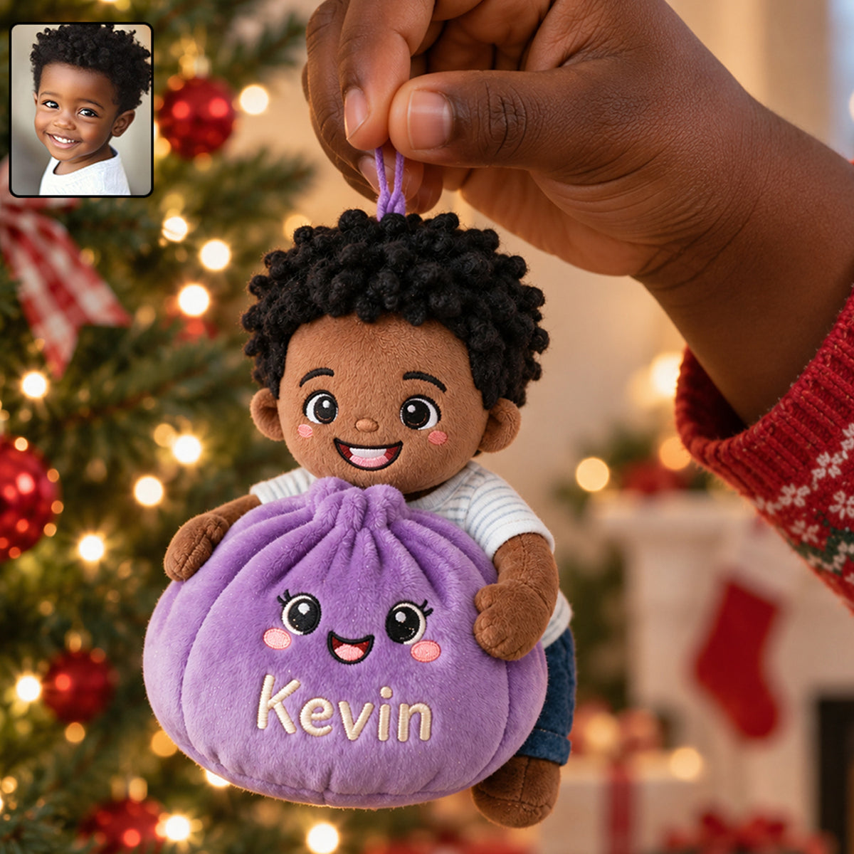 Mini Me Dumpling - Personalized Kid Plush Ornament