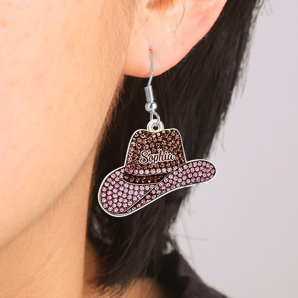 Sparkling Cowgirl Life - Personalized Cowgirl Earrings