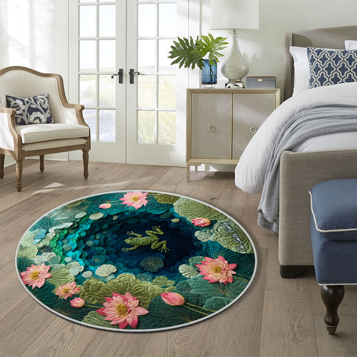 Love Frog - Personalized Frog Non-Slip Tufted Rug