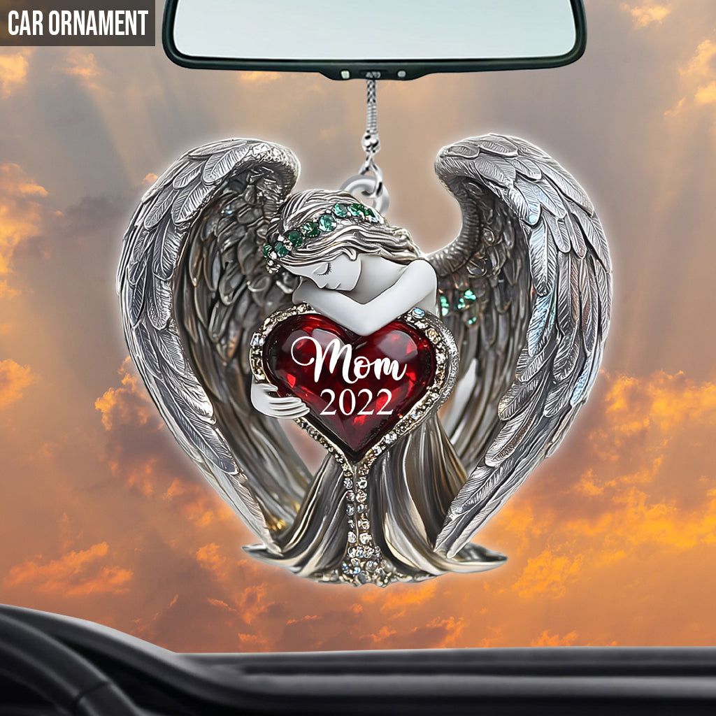 Angel Wings - Personalized Memorial Transparent Car Ornament