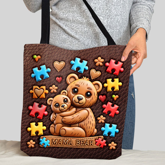 Mama Bear - Autism Awareness Tote Bag