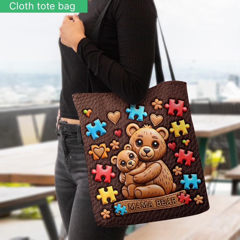 Mama Bear - Autism Awareness Tote Bag