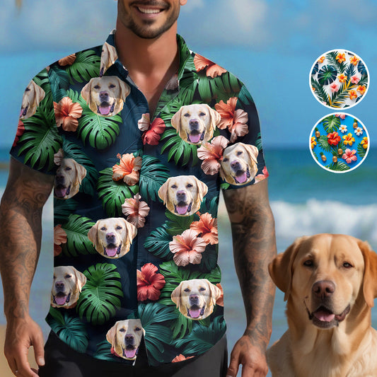 Summer Time - Personalized Dog Hawaiian Shirt