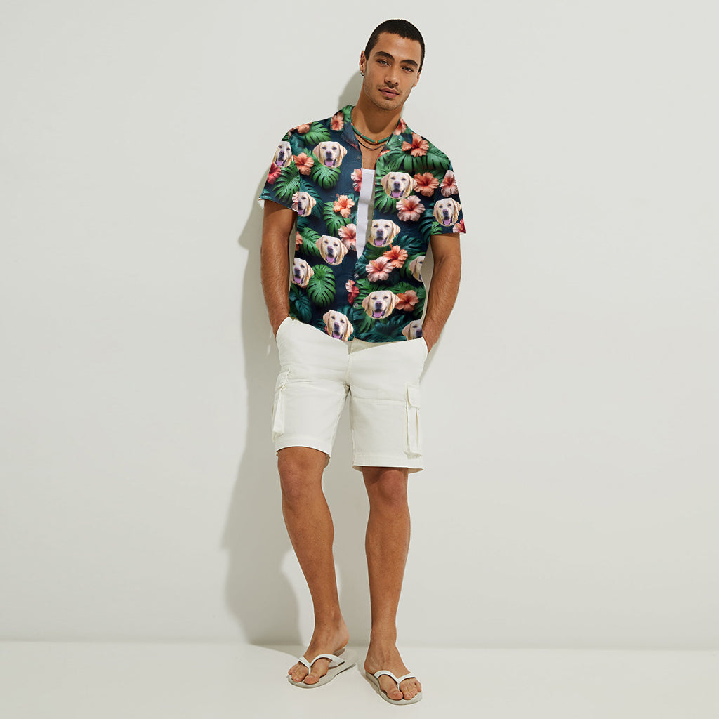 Summer Time - Personalized Dog Hawaiian Shirt
