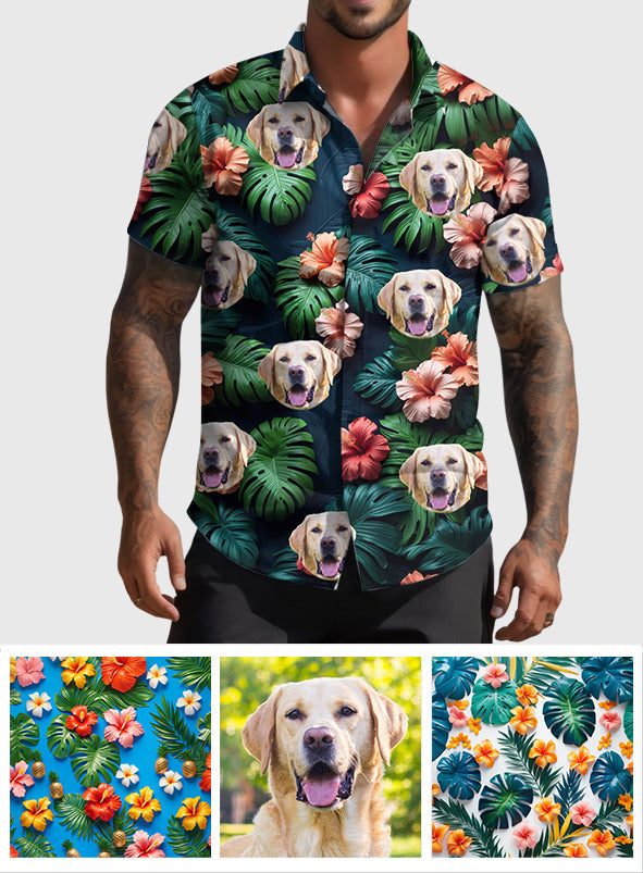 Summer Time - Personalized Dog Hawaiian Shirt