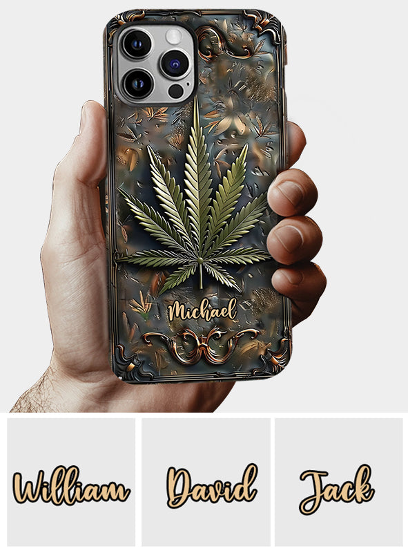 High Life - Personalized Weed Full Print Phone Case