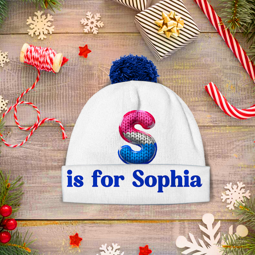 Alphabet Colorful - Personalized Kid Beanie Hat