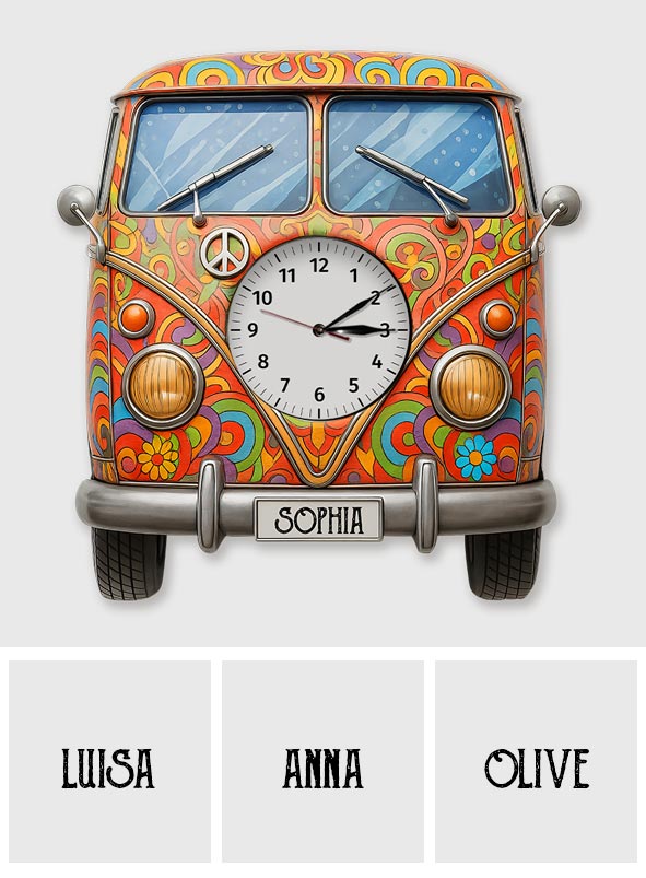 Chill Time - Personalized Hippie LED Light Wall Clock